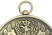 medal hanging hole type J